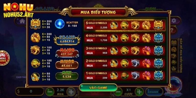 Luật chơi kho báu tứ linh tại Nohu52 như thế nào?